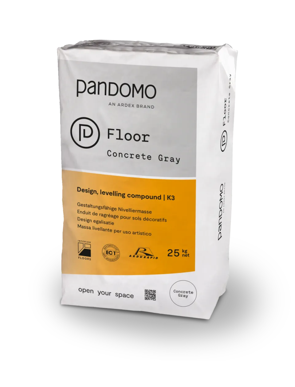 PANDOMO Floor Grey Flächenspachtel K3, grau