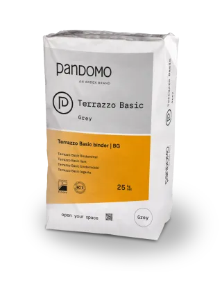 PANDOMO Terrazzo Basic Grey Bindemittelmatrix grau, BG