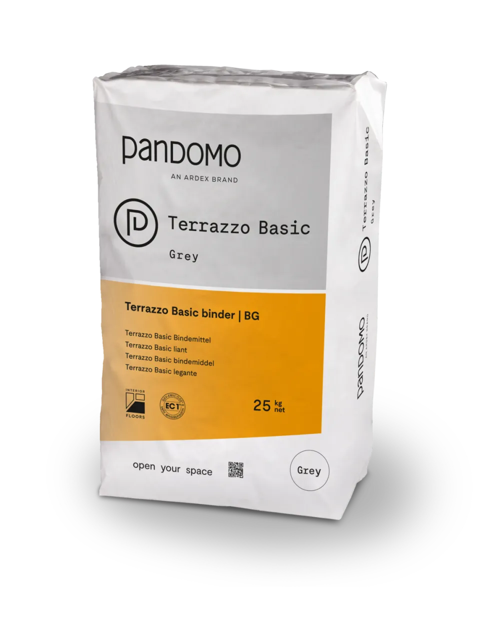 PANDOMO Terrazzo Basic Grey Bindemittelmatrix grau, BG