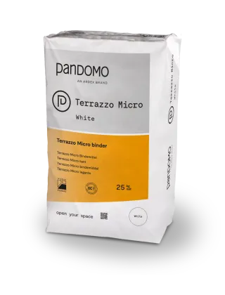 PANDOMO Terrazzo Micro White Bindemittelmatix weiß, MW