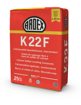 ARDEX K 22 F Calciumsulfat-Spachtelmasse, faserarmiert