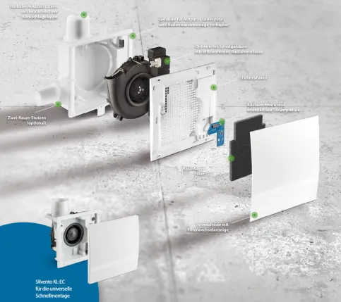Abluftsystem Silvento ec