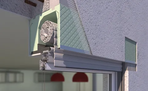 Leichtbau-Rollladenkastensystem von Beck+Heun lassen mit einem breiten Spektrum an Kastenhöhen und -tiefen Spielraum für bauliche Besonderheiten.