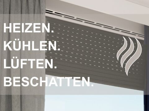 Rollladenkästen, die heizen, kühlen und lüften