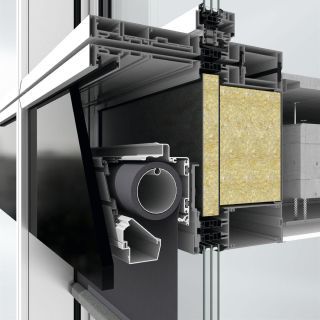 Schüco Sonnenschutzsystem AB ZDS in Fassadensystem AF