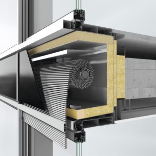 Schüco Sonnenschutzsystem CTB in Fassadensystem FWS 50/60