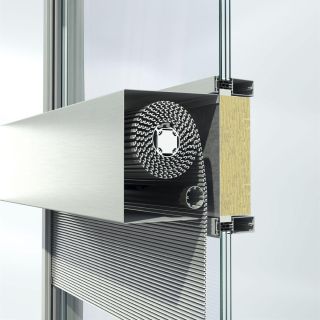 Schüco Sonnenschutzsystem CTB vor Fassadensystem FWS 50/60
