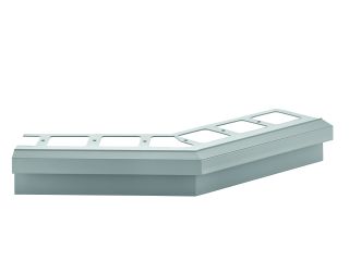 BALKON-BP Außenecke 135°, Aluminium, edelstahlmetallic