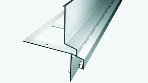 BLANKE BALKON-DRAINKIESLEISTE