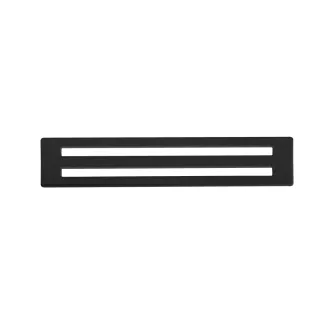 FLEX-LINE Abdeckung 120 Design 2, schwarz matt, beschichtet