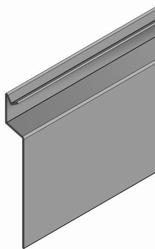 RINSYS-R Traufabdeckblende, Aluminium, altkupferbraun, 2,5m