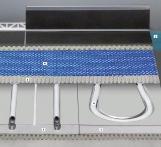 Element Gerade, 100x50 cm, Rohrabstand 12,5 cm, für PERMATOP 1000