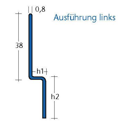 BLANKE AQUA-WAND, Edelstahl, schwarz matt