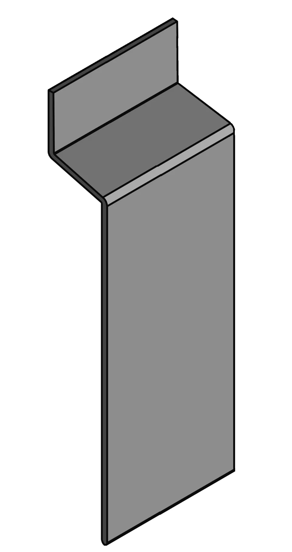 Traufabdeckblende-Verbinder, Aluminium, edelstahlmetallic