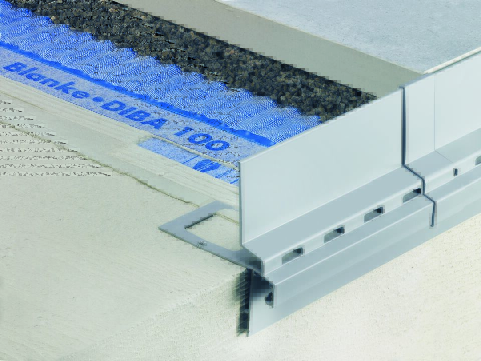 BLANKE BALKON-DRAINKIESLEISTE,  Aluminium