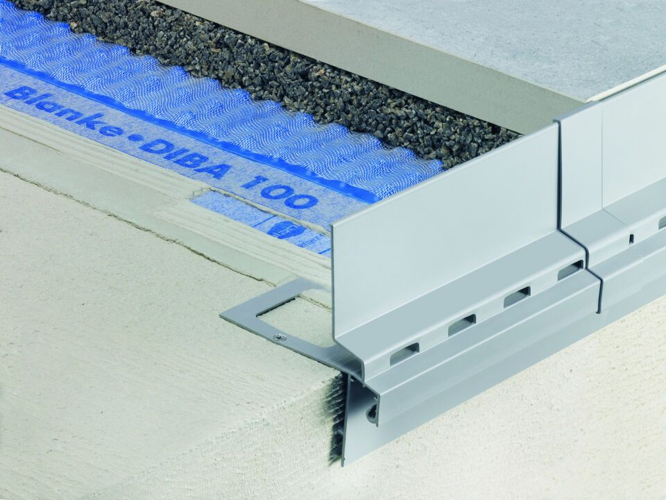 BLANKE BALKON-DRAINKIESLEISTE,  Aluminium