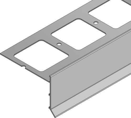 BLANKE BALKON-ABSCHLUSSWINKEL, Aluminium