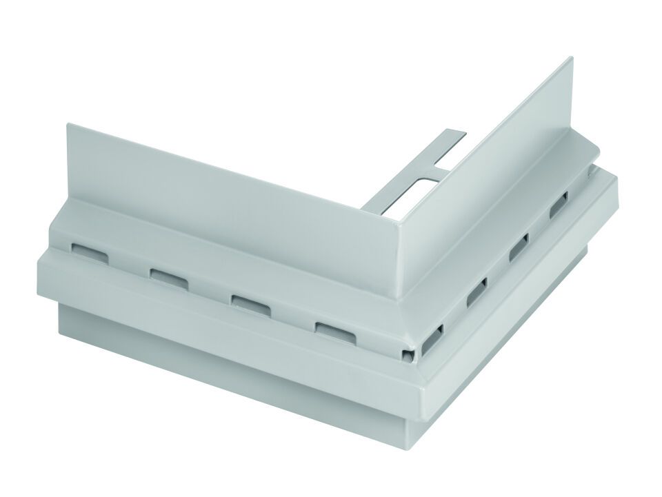 BLANKE BALKON-DRAINKIESLEISTE, Außenecke, Aluminium