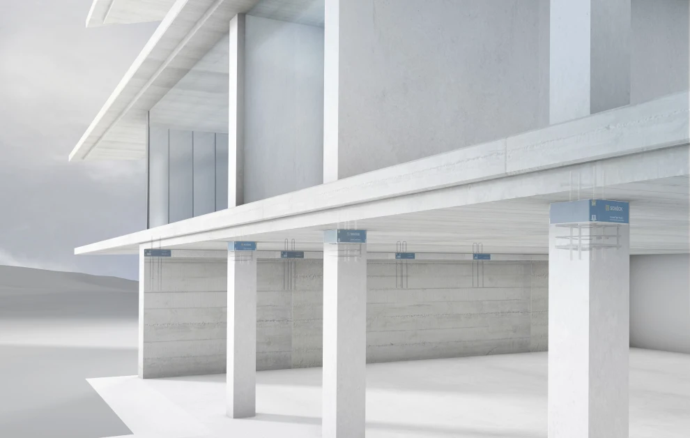 Mit der neuen Produktfamilie Sconnex® transferiert Schöck seine Expertise vom Balkon auf Wand und Stütze.