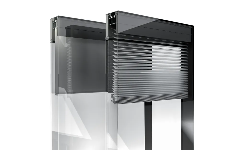 ISOshade® Fassadenelement mit integriertem Sonnenschutz