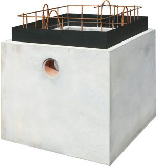 MEAVECTOR Beton-Lichtschacht Pumpensumpf