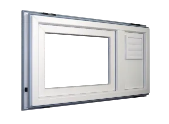 MEALUXIT Zargenfenster Fenstereinsatz mit MEALÜFT AIR