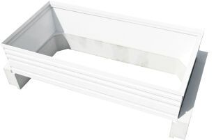 MEAFLEX PVC-Aufsatz für Lichtschächte