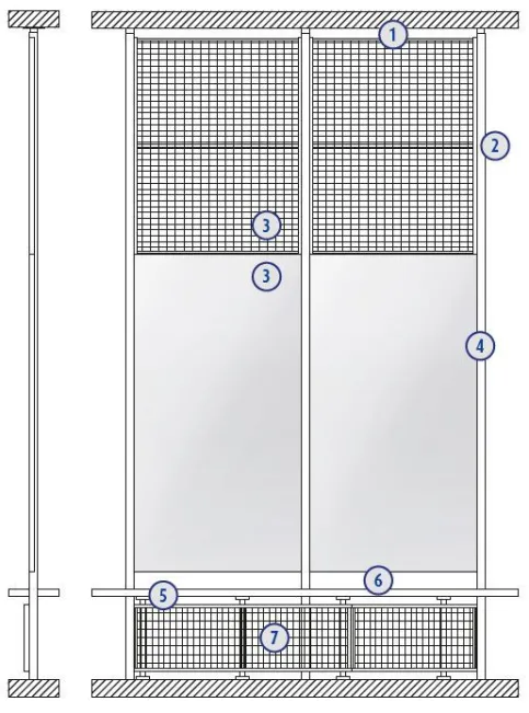 Trennwandsystem Typ DataFlex
