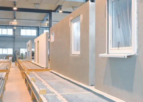 Vorgefertigte Wand - Kalksteinwandtafeln