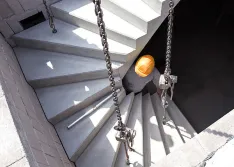 2x 1/4-gewendelt - Betonfertigteiltreppe
