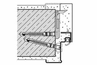 Dübel- und Klappankermontage (Mauerwerk/Beton)