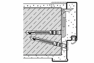 Dübel- und Klappankermontage (Mauerwerk/Beton)