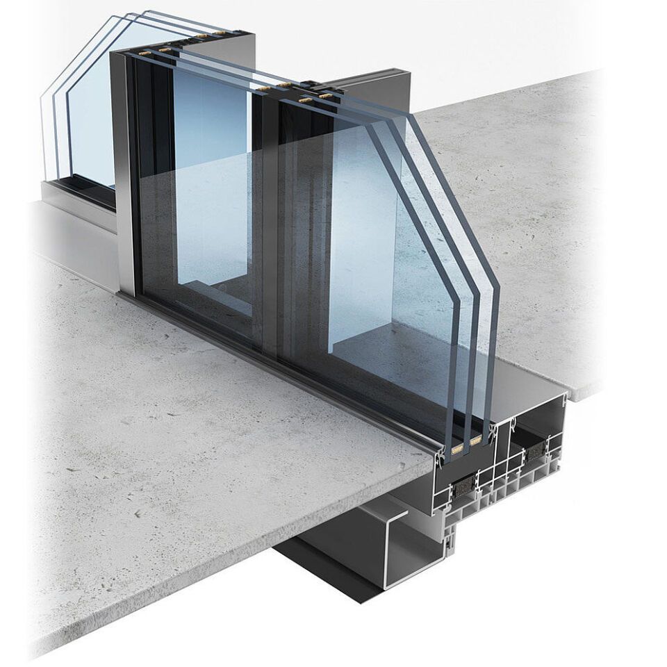 Keller minimal windows® highline Ganzglasfenster