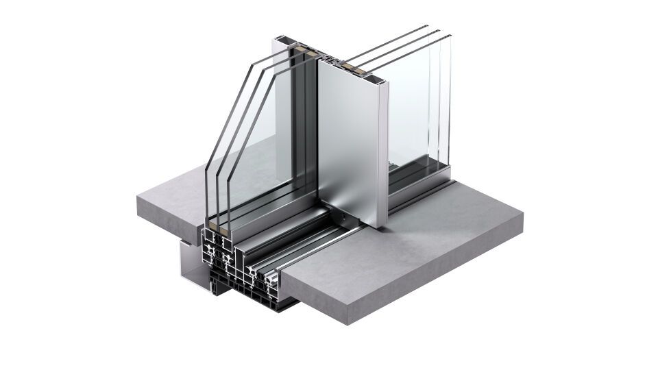 Keller minimal windows®4+ Ganzglas-Schiebefenstersystem
