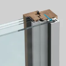 Befestigung am Holz-Alu-Fenster