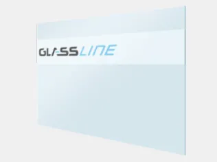 Glasgestaltung mit Logo