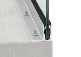 BALARDO hybrid Systemprofil Top1, Bodenmontage