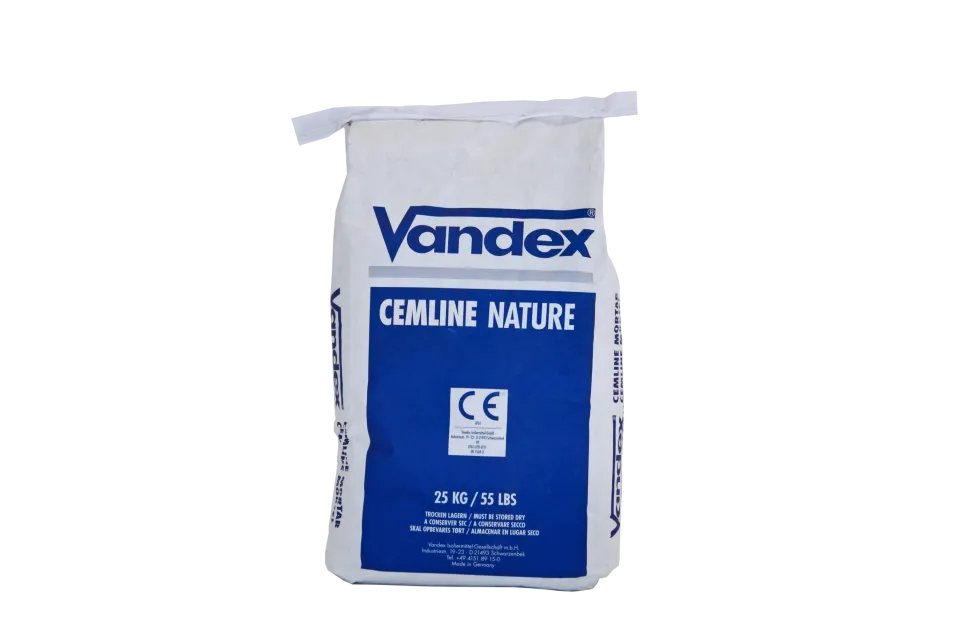 VANDEX CEMLINE NATURE Rein mineralischer Spritz- und Instandsetzungsmörtel