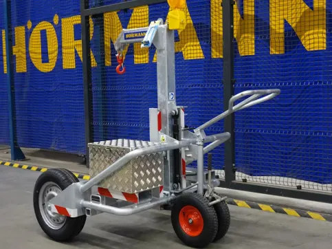 OktaMover zum Platzieren der mobilen Fahrzeugsperren.
