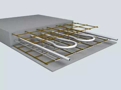 Uponor Contec System für Betonkern- bzw. Bauteilaktivierung