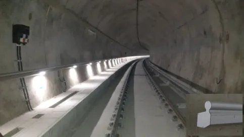 U-Bahn-Tunnel beim Bahnhof Großreuth, Nürnberg. Foto: LMT