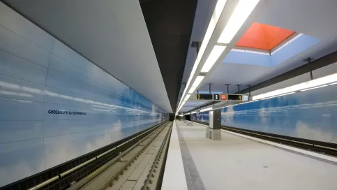 U-Bahnhof Großreuth, Nürnberg. Foto: LMT
