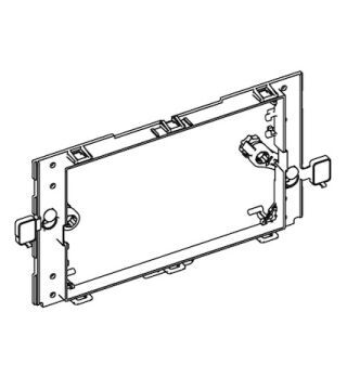 SCHELL Grundrahmen Kontrollplatte, Für MONTUS Spülkasten 8 cm