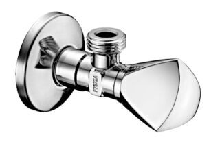 SCHELL Eckventil mit Regulierfunktion, Dreikanthaubengriff, Schubrosette Ø 54 mm, DN 15 G 1/2 AG, DN 15 G 1/2 AG, chrom