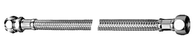 SCHELL Schlauch Clean-Fix S, flexibel, 1000 mm, Zugfeste Messing-Konus-Quetschverschraubung Ø 10 mm (DN 10 G 3/8 AG), Überwurfmutter G 3/8 IG