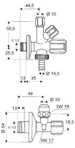 SCHELL COMFORT Armaturenanschlussset