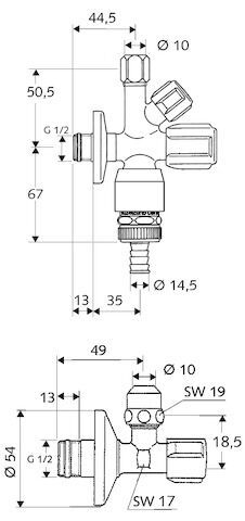 SCHELL COMFORT Armaturenanschlussset