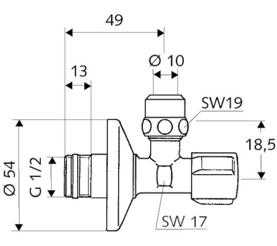 SCHELL COMFORT Eckventil SCHELL COMFORT Eckventil