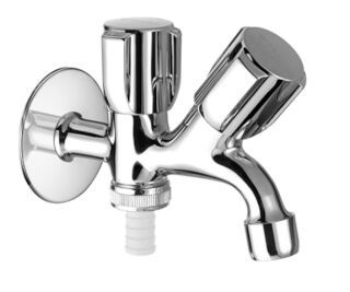 SCHELL Kombi-Auslaufventil COMFORT, DN 15 G 1/2 AG, Schlauchverschraubung Ø 14,5 mm (DN 20 G 3/4 AG), chrom