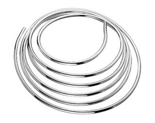 SCHELL Kupferrohr in Ringform, Durchmesser: 10 mm, 5000 mm, chrom